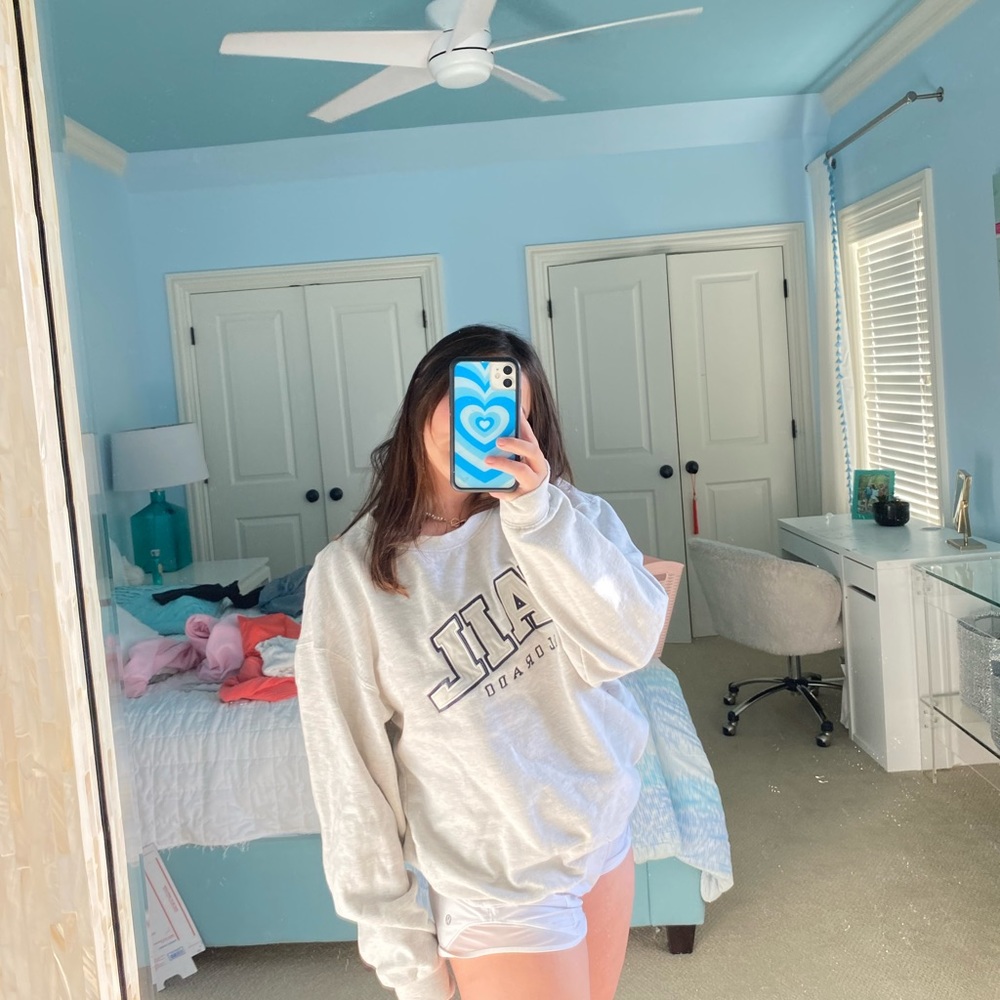 Over sized Vail crew neck